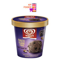 Kem hộp socola hạnh nhân Wall's Selection Choco Almond Fudge 750ML