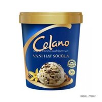 Kem hộp vani hạt socola Celano 460ML