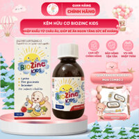 Kẽm Hữu Cơ Biozinc Kids Thêm Lysine Hàm Lượng Cao Giúp Bé Ăn Ngon, Tăng Sức Đề Kháng Lọ 150 ml