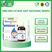 Kẽm hữu cơ nhỏ giọt NovoZinC Drops 15ml giúp bé ăn ngon, tiêu hoá tốt, tăng sức đề kháng dùng được cho trẻ sơ sinh