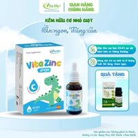Kẽm Hữu Cơ Nhỏ Giọt Vita ZinC Hỗ Trợ Ăn Ngon Tăng Cân, Tăng Sức Đề Kháng Cho Bé 30ml