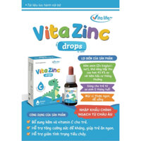 Kẽm Hữu Cơ Nhỏ Giọt Vita ZinC Hỗ Trợ Ăn Ngon Tăng Cân, Tăng Sức Đề Kháng Cho Bé 30ml