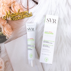 Kem làm giảm mụn và chống nắng SPF50, không gây nhờn da SVR Sebiaclear Crème Spf 50 50ml
