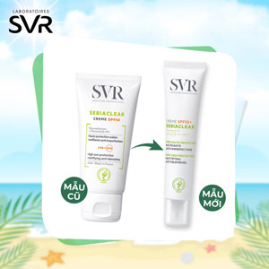 Kem làm giảm mụn và chống nắng SPF50, không gây nhờn da SVR Sebiaclear Crème Spf 50 50ml