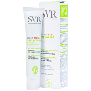 Kem làm giảm mụn và chống nắng SPF50, không gây nhờn da SVR Sebiaclear Crème Spf 50 50ml