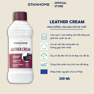 Kem làm sạch, đánh bóng và dưỡng đồ da Stanhome Leather Cream 250ml