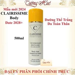 Kem làm trắng da, chống lão hóa toàn thân Lotion Clairissime - 500ml