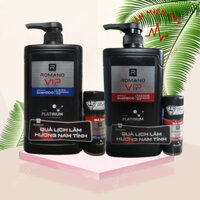 [Kèm lăn 40ml] Dầu gội cao cấp Romano Vip Vision/ Passion sang trọng cuốn hút 650g/chai