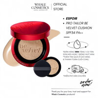 (Kèm Lõi Refill) Phấn Nước Espoir Pro Tailor Be Velvet Cushion SPF34 PA++ 13gr