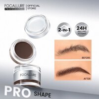 Kem Lông Mày 2 trong 1 Focallure Pro-Shape gel 3D ĐIêu Khắc đa năng không dính chống nhòe