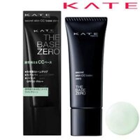 Kem lót Kanebo Kate Secret Skin CC Base Zero màu xanh EX-1 kem lót kiềm dầu kem lót hiệu chỉnh sắc tố da xỉn màu làm da hồng hào tươi tắn che phủ lỗ chân lông sẹo rỗ lớp nền lâu trôi bền màu mỏng mịn kem lót ngọc trai bắt sáng Nhật Bản