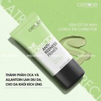 Kem Lót Làm Đều Màu Da Cho Da Mẩn Đỏ Catrice The Corrector Anti-Redness Primer With Cica & Allantoin 30ml