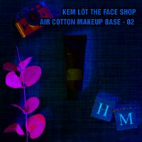 Kem lót The Face Shop Air Cotton Makeup Base - 02 Lavender
