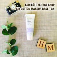Kem lót The Face Shop Air Cotton Makeup Base - 02 Lavender