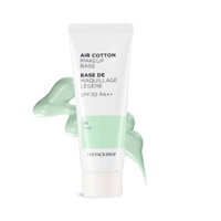 Kem lót The Face Shop Air Cotton Makeup Base #01 Mint