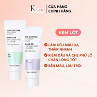 Kem lót TheFaceShops Air Cotton Make Up Base làm đều màu da