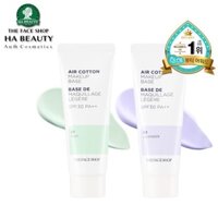 Kem lót trang điểm dưỡng da chống nắng The Face Shop Air Cotton Make Up Base 35g SPF30 PA++