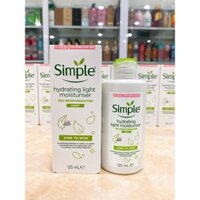 Kem lotion dưỡng da Simple Kind To Skin Hydrating Light Moisturiser và Replenishing Rich Moisturiser 125ml