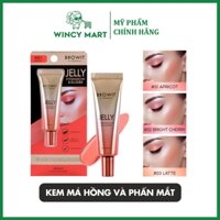 Kem Má Hồng Và Phấn Mắt Jelly Eyeshadow & Blusher Browit By NongChat Thái Lan Lỏng Nhẹ, Dễ Tán, Blend Màu Mịn 10g