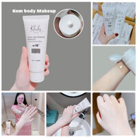 Kem Makeup body K'hula, Kem Chống nắng Toàn Thân SPF50+, 3in1, dưỡng trắng và nâng tone da tức thì tuýp 150ml - KHULA