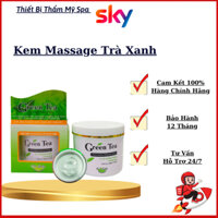 Kem Massage Trà Xanh GREEN TEA Hàn Quốc 450g Mát Xa Mặt Cho Da Dầu, Kem Matxa Cho Spa