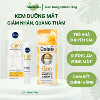 Kem Mắt Balea, Nivea - Kem Dưỡng Giảm Nhăn, Giảm Thâm Mắt, Chống Lão Hoá, Giảm Bọng Mắt Pháp 15ml