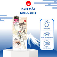 Kem Mắt Sana 3in1 Vitamin E Collagen Dưỡng Ẩm Giảm Quầng Thâm Mờ Nếp Nhăn Vết Chân Chim 20g
