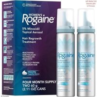 Kem mọc tóc dạng bọt Women's Rogaine Foam Treatmen Minoxidil 5% (2024-NEW) dành cho nữ