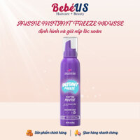 Kem mousse giữ nếp tóc xoăn, hippie 24h Aussie Instant Freeze Hair Mousse 170g của Mỹ