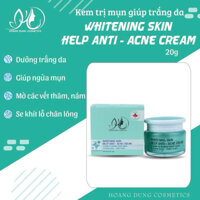 Kem mụn trắng da Whitening Skin Help Anti-Acne Cream Mỹ Phẩm Hoàng Dũng