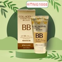 Kem Nền 3W Clinic Collagen & Luxury Gold BB Cream 50ml Lớp Nền Hoàn Hảo Cho Làn Da Rạng Rỡ Hong1008