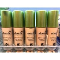 KEM NỀN ALVERDE PERFECT COVER FOUNDATION & CONCEALER chai 50ml
