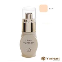 Kem nền Asami Collagen Snail B.B Cream, che phủ, đàn hồi, se khít, dưỡng ẩm và làm trắng
