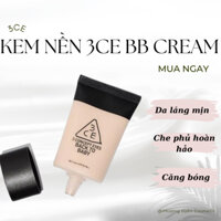 Kem Nền BB Cream 3CE BB Cream Back To Baby 30ml - Kem nền dưỡng da 3CE Back To Baby BB Cream SPS35 PA++ mịn màng