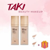 Kem Nền Cao Cấp Sáng Da The Face Shop Gold Collagen Ampoule Foundation Fond De Teint SPF30/PA++ 40ml Tone [201- 203]