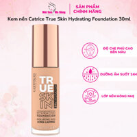 Kem nền Catrice True Skin Hydrating Foundation 30ml [Môi Son Má Hồng]