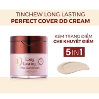 Kem Nền Che Khuyết Điểm Tinchew DD Cream Nâng Tone Che Phủ Hoàn Hảo, Chống Oxy Hóa, Lâu Trôi Phù Hợp Cho Mọi Loại Da 50g