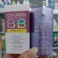 KEM NỀN CHỐNG NẮNG BB Collagen BLEMISH BALM CELLIO SPF40 PA+++ 40ml, CHÍNH HÃNG HÀN