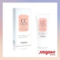 Kem Nền Collagen CC Nagano Japan 20ml có chất chống nắng SPF35-CC Cream-Tạo lớp nền trang điểm