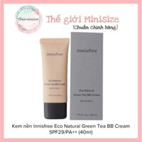 Kem nền Innisfree Eco Natural Green Tea BB Cream SPF29/PA++ Tone 1 (40ml) | Vinie.minisize