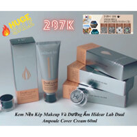Kem nền kép makeup và dưỡng ẩm Hidear Lab Dual ampoule Cover Cream