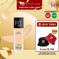 Kem Nền Kiềm Dầu, Cho Lớp Nền Mịn Lì Tự Nhiên Maybelline Fit Me Matte Poreless Foundation SPF22 30ml M8