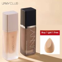 Kem nền lâu dài UNNY CLUB ❈ ❈ 🍎 ❈ ❈ Không loại bỏ trang điểm Dầu hỗn hợp Da khô Trang điểm Giữ che khuyết điểm Chất lỏng Trắng đen Dưỡng ẩm và trang điểm Kem nền dạng lỏng