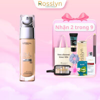 Kem Nền L'Oreal Paris True Match Liquid Foundation Lâu Trôi Mịn Lì Dạng Lỏng 30ml Rosslyn.
