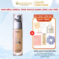 Kem Nền L'Oreal Paris True Match Liquid Foundation Lâu Trôi Dạng Lỏng 30ml Rosslyn
