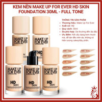Kem nền Make Up For Ever HD Skin foundation 30ml - Full tone