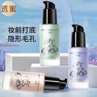 Kem nền mật ong mờ Kem nền Pop Water Makeup Primer Concealer 3 trong 1 Trang điểm trơn Sinh viên Đảng Primer Sản phẩm chính hãng