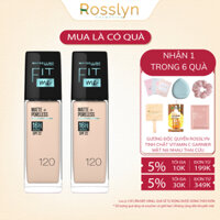 Kem Nền Maybelline Fit Me New York Matte Poreless Foundation 30ml Kiềm Dầu Chống Nắng Rosslyn