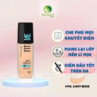 Kem Nền Maybelline Fit Me Matte + Poreless Foundation 30ml #118
