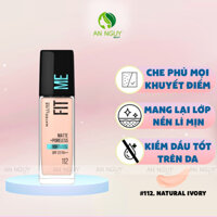 Kem Nền Maybelline Fit Me Matte + Poreless Foundation 30ml #Tone 112